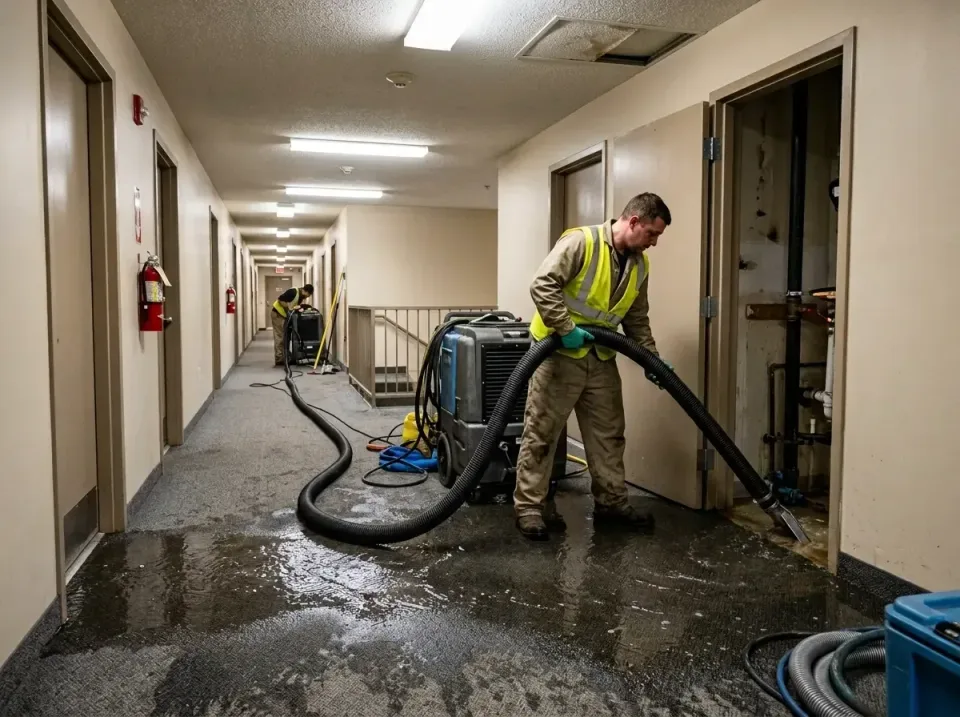 multi-unit-apartment-hallway-f-005 — frequently asked questions, Emergency Burst Pipe Water Extraction & Removal in Brent, FL